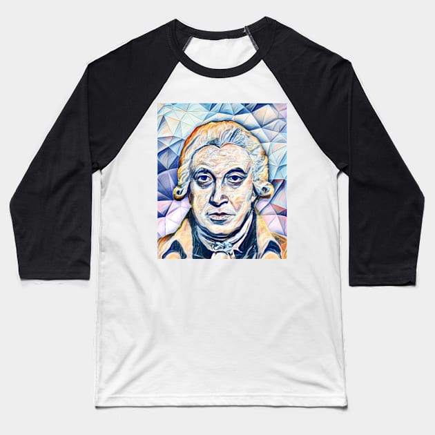 James Watt Portrait | James Watt Artwork 12 Baseball T-Shirt by JustLit